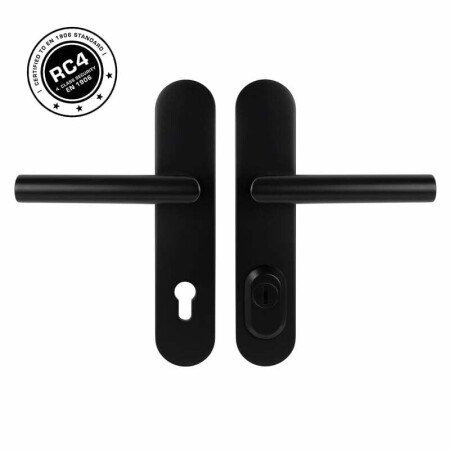 MP MPK Schutzbeschlag - SECURO S01 PLUS - SO FAVORIT (BS - Schwarz matt) - mit Abdeckung