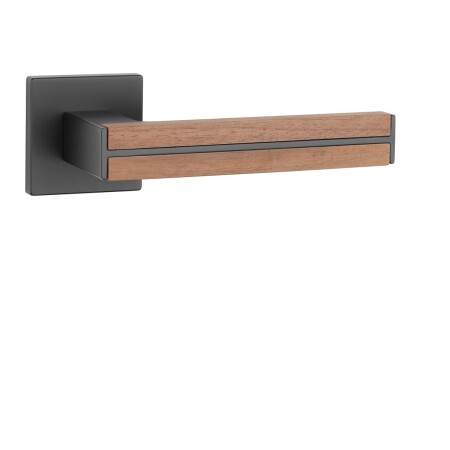 Türbeschläge MP AS - IMPERATA - HR 7S (BS - Schwarz matt / Walnussholz)