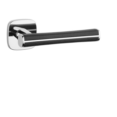 Türbeschläge MP AS – DAVIDIA – QR 7S (OC – Chrom glänzend / schwarzes Leder)