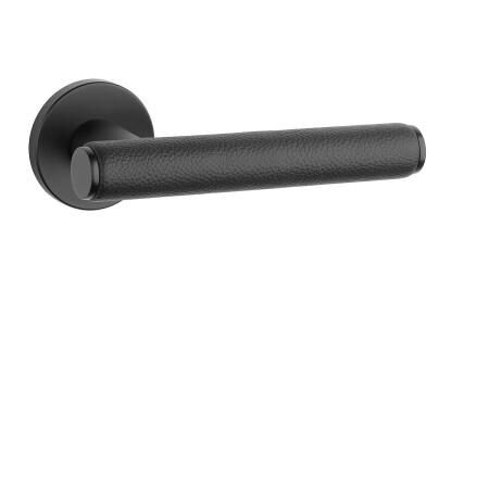 Türbeschläge MP AS - EGERIA - R 7S (BS - Schwarz matt / schwarzes Leder)