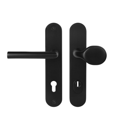 MP MPK Schutzbeschlag - SECURO A01 PLUS - SO M1 FAVORIT (F5 - Schwarz matt) - mit Abdeckung