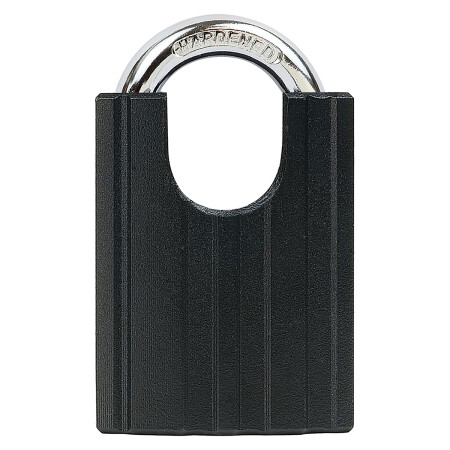 Stahlvorhängeschloss mit Bügelabdeckung RICHTER RV.STONE.50