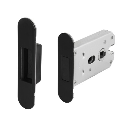 Magnetschloss MP MPK mit Schließblech (BS - Schwarz matt)