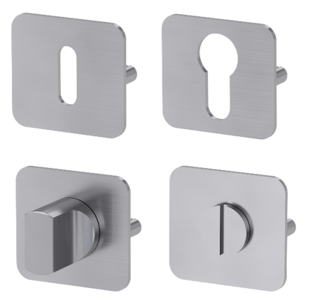 Türrosette für MP GK - ONE - HR Griff (BN - Gebürsteter Edelstahl)