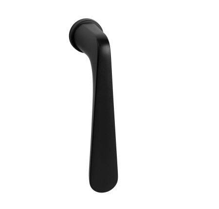 Euro-Fenstergriff MP VM - DK - PEPE - R mini (BS - Schwarz matt)