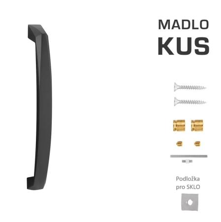 Türgriff MP CRYSTAL (BS - schwarz matt)