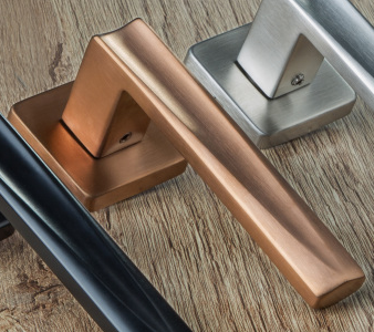 Türbeschlag ROSTEX EMONT/H mit Stiften (TI - KUPFERMATT)