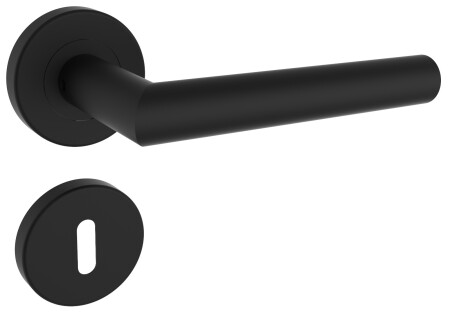 ROSTEX VIGO Türbeschläge mit Stiften (schwarz satiniert)