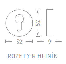 Rosette zum Türbeschlag ACT R BB (F1, F2, F4, F9)