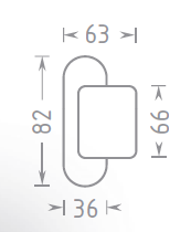 ACT-Griff, lackiert in OV (WEISS)