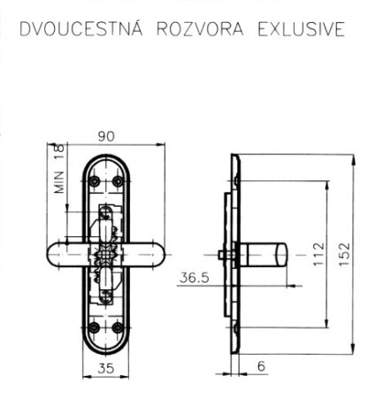 Zweitschere Fenster-Ausstellbegrenzer ROSTEX EXCLUSIVE (CHROM EDELSTAHL)