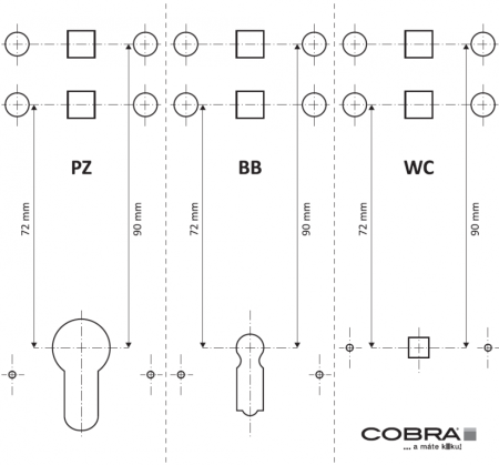 Türbeschlag COBRA ELEGANT (OFS)