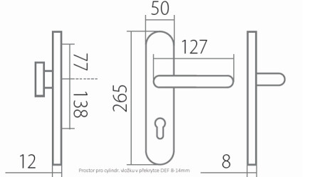 Sicherheitsbeschlag TWIN DAVID/NICOL HTSI 4500 (CH-SAT)