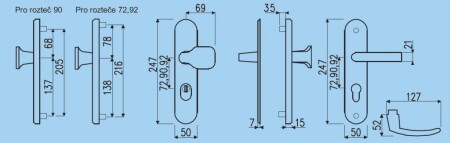 Sicherheitsbeschlag RICHTER R101PZ.TB3 (F1)