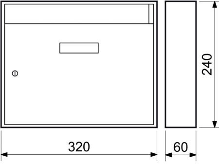 Briefkasten RICHTER BK24 (WEISS, SILBER, BRAUN)