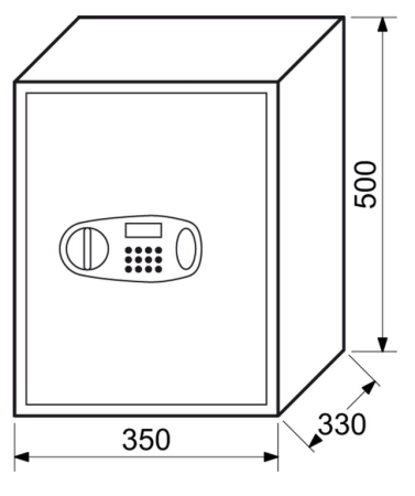 Elektronischer Safe RICHTER RS50.LCD