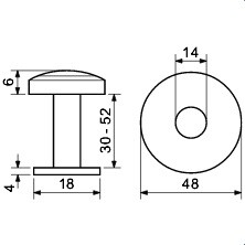 Türspion RICHTER BRNi (NICKEL MATT)