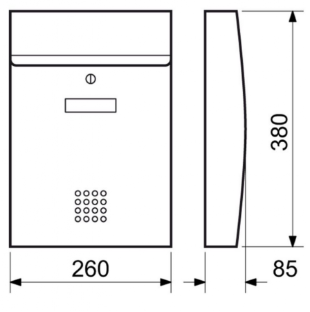 Briefkasten RICHTER BK05 (ANTRACIT, BRAUN)