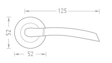 Türbeschlag ACT Hagen R (CHROM EDELSTAHL)