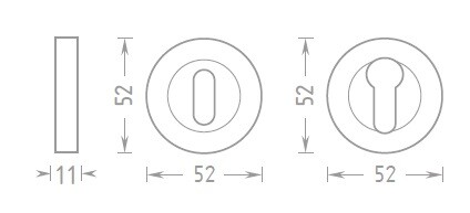 Türbeschlag ACT Hagen R (CHROM EDELSTAHL)