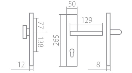 Sicherheitsbeschlag TWIN VISTA HTSI DEF (CH-SAT)