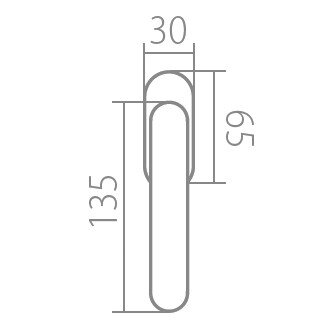 Fenstergriff TWIN LEAF P 1520 RO (CH, CH-SAT)