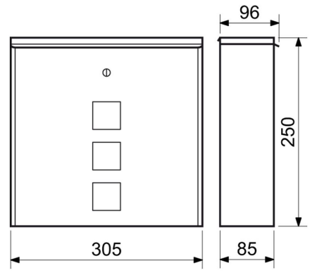 Briefkasten RICHTER BK209.N (EDELSTAHL)