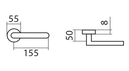 Objektbeschlag TWIN UFO H 1801 M3 (E)