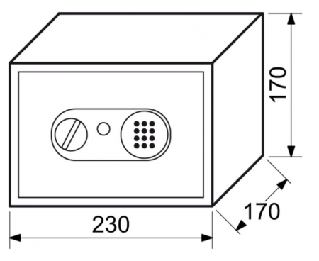 Tresor mit Elektronikschloss RICHTER RS.17.EDN.B