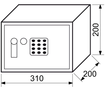 Elektronisches Safe RICHTER RS20. EDK