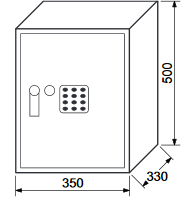 Elektronisches Safe RICHTER RS.50.EDK