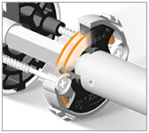 Türbeschlag ACT Pipa SlideBloc R (EDELSTAHL)