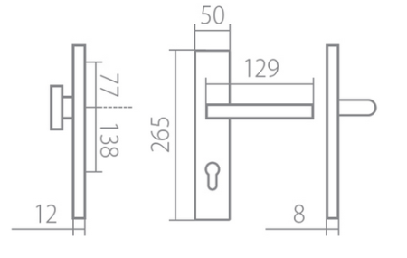 Sicherheitsbeschlag TWIN VISTA HTSI DEF (CM)