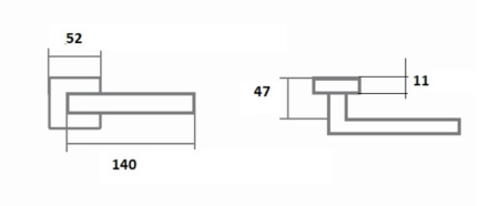 Türbeschlag TWIN TURN HX8505 HR (CH) - schwarz