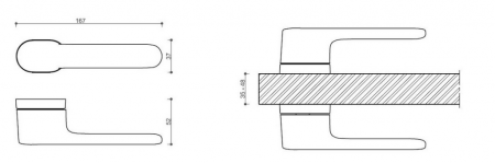 Türbeschlag TWIN AKIK HA 202 (CM)