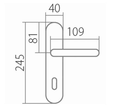 Türbeschlag TWIN ELEGANT BA 1220 (A-SAT)