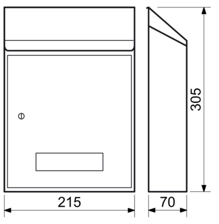 Briefkasten RICHTER BK33 (anthrazit, weiß, schwarz, braun)