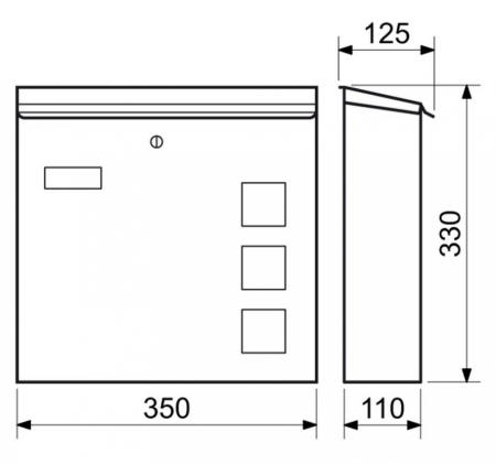 Briefkasten RICHTER BK703.G.AM (ANTHRAZIT)