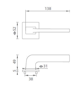 Türbeschlag MP Supra - HR 3097 5S (NP)