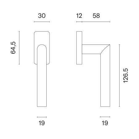 Euro-Fenstergriff MP ARABIS - HR 7S (OLV PVD - Poliertes lackiertes Messing)