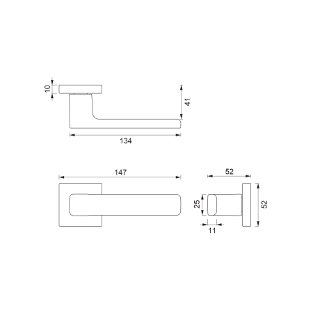 Türbeschläge MP CE - FLAT - HR (T - Titan)