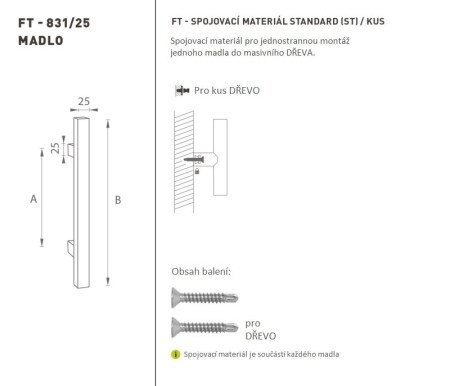 TÜRGRIFF MP Code K31 25x25 mm ST - Stück (BN - Gebürsteter Edelstahl)