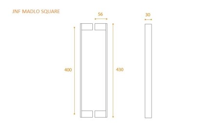 Türgriff MP JNF - IN.07.153.D (BN - Gebürsteter Edelstahl)