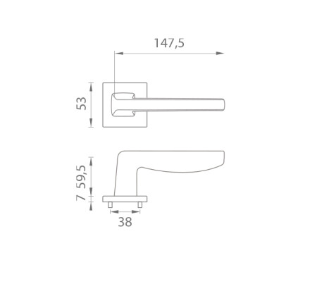 Türbeschläge MP ERBA - HR 7S (T - Titan)