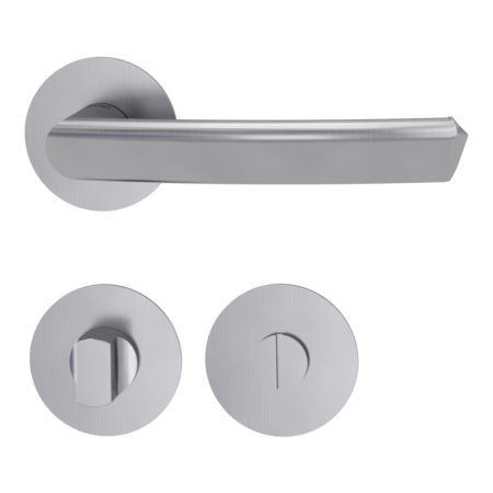 Türbeschläge MP – GK – CRYSTAL PIATTA S – R (BN – gebürsteter Edelstahl)