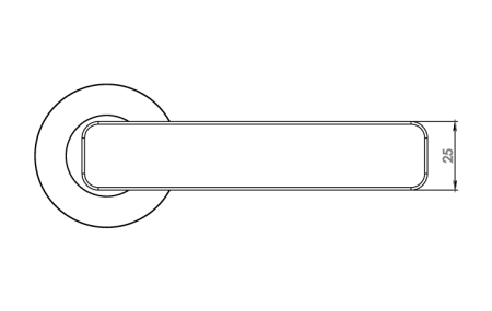 Türbeschlag MP - GK - MINIMAL MODERN - R (Samtgrau)