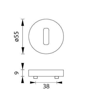 Türrosette MP - R (BS - Mattschwarz)