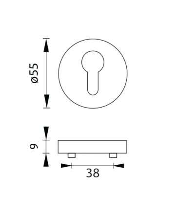 Türrosette MP - R (BS - Mattschwarz)