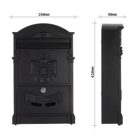 BRIEFKASTEN MP ASHFORD - T05375 (Schwarz)