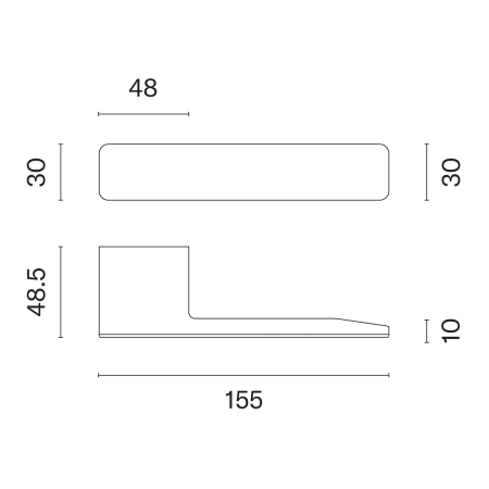 Türbeschläge MP ASG - LUDISIA - RT (NP - Nickelperle)